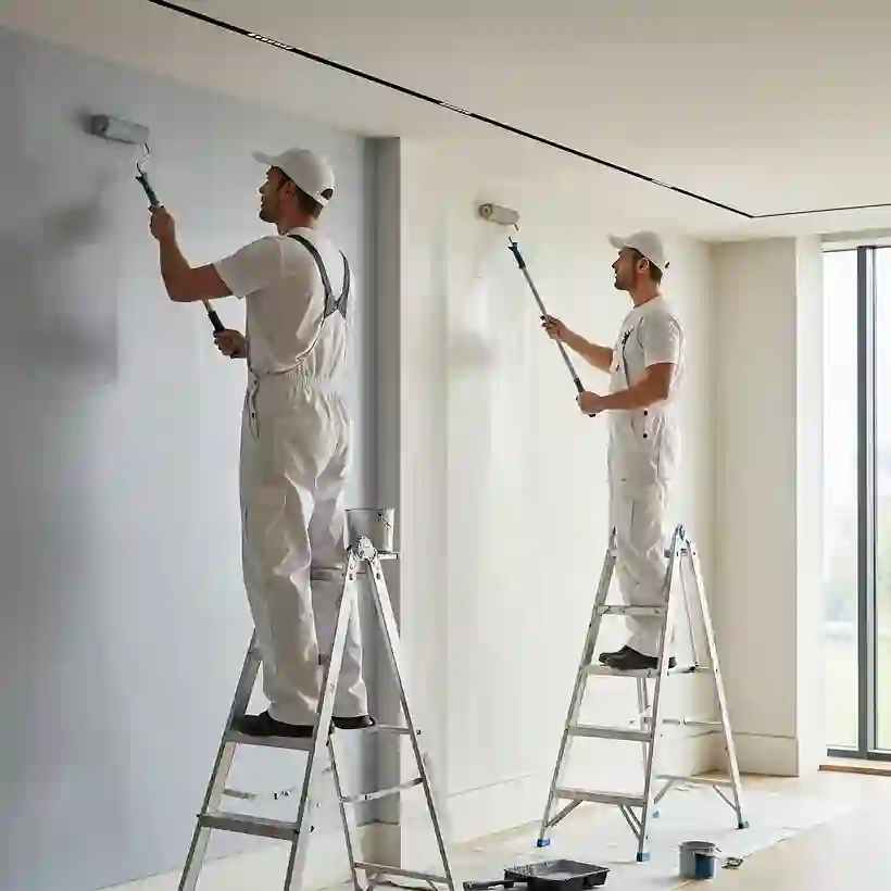 Lloyd Plumbing team working on a heating job
